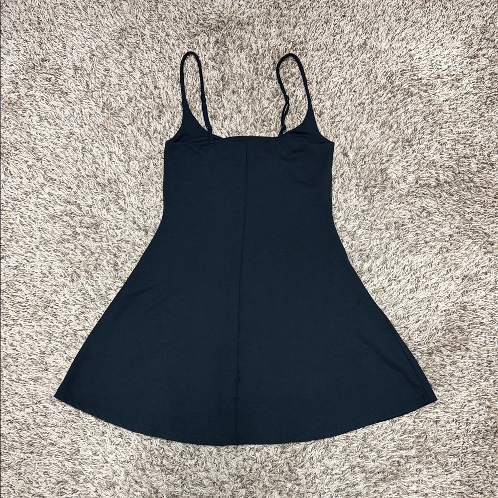 Never Worn SKIMS Black Mini Slip Dress